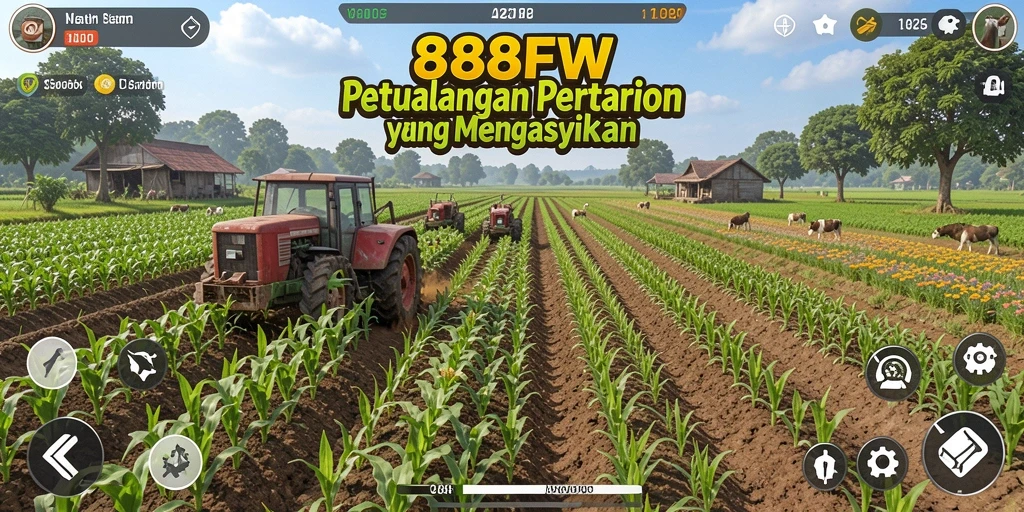 Tampilan gameplay yang menarik dalam dunia pertanian