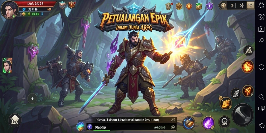 Tampilan menarik dari gameplay ARPG yang mendebarkan.