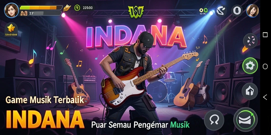 Tampilan gameplay INDAAA yang interaktif dan menyenangkan.