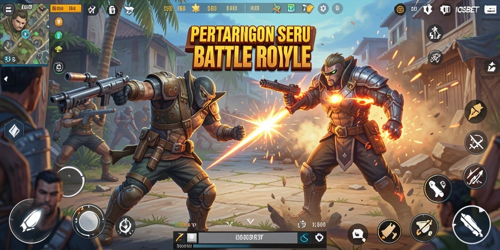 Tampilan menarik dalam pertempuran Battle Royale IOSBET.