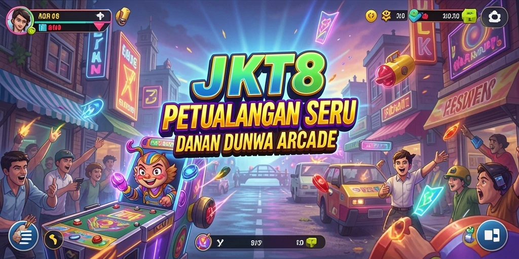 Tampilan gameplay seru JKT8 dengan berbagai tantangan menunggu.
