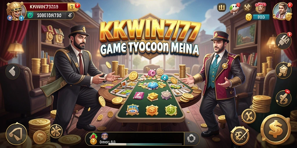 Gameplay seru KKWIN777 menampilkan simulasi pengelolaan bisnis.