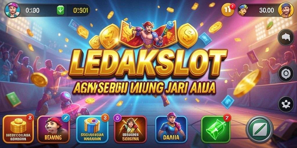Tampilan gameplay seru di LEDAKSLOT dengan aksi mendebarkan.