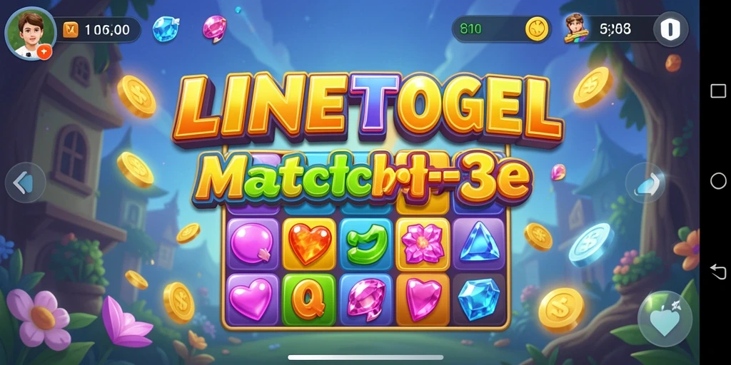 Gameplay seru LINETOGEL dengan tampilan grafis menarik.