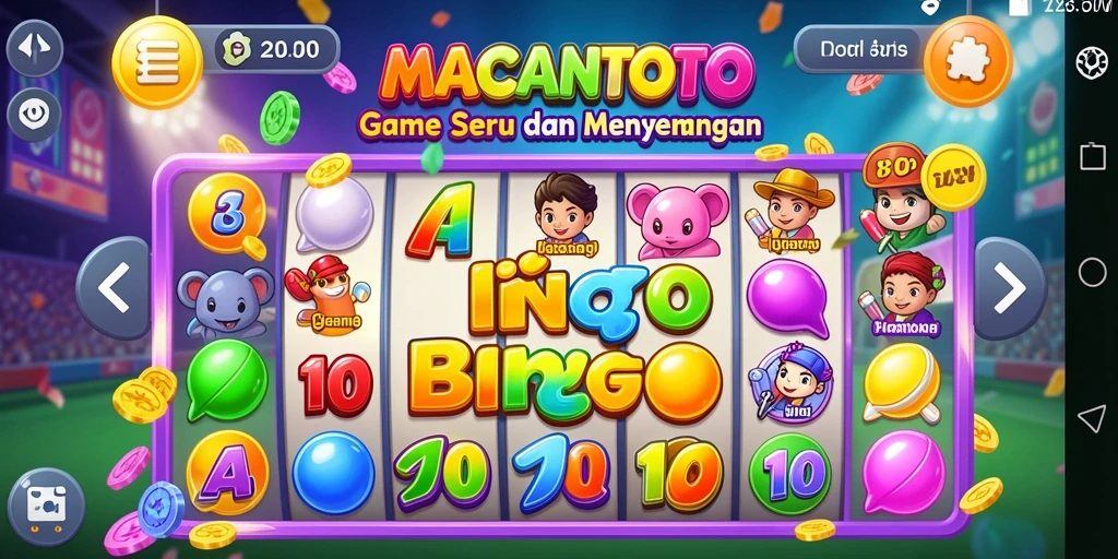 Tampilan gameplay dari MACANTOTO yang menarik dan interaktif.