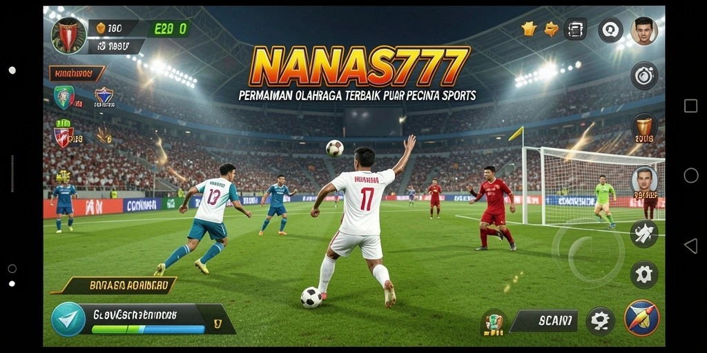 Screenshot NANAS777 menampilkan aksi seru dalam pertandingan olahraga.