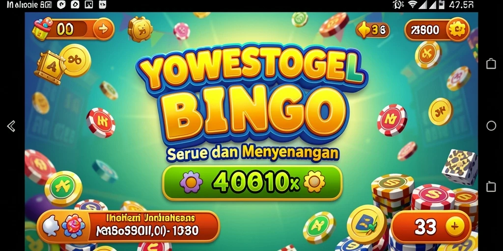 Tampilan gameplay seru dalam YOWESTOGEL dengan angka Bingo.