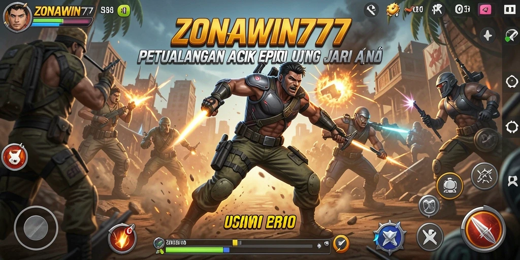 Screenshot permainan ZONAWIN777 yang menampilkan momen aksi intens.